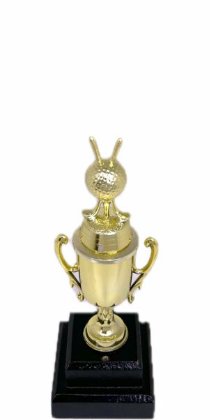 Golf Ball & Clubs Trophy 215mm