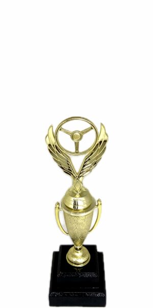 Winged Steering Wheel Trophy 250mm