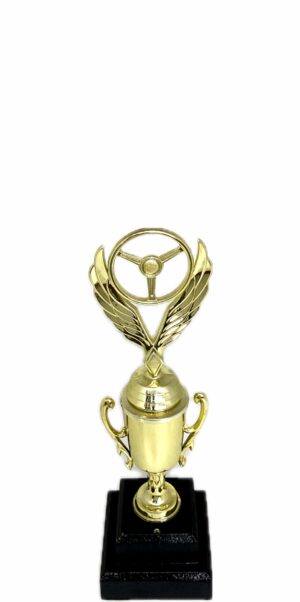 Winged Steering Wheel Trophy 250mm