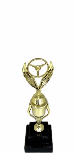 Winged Steering Wheel Trophy 250mm