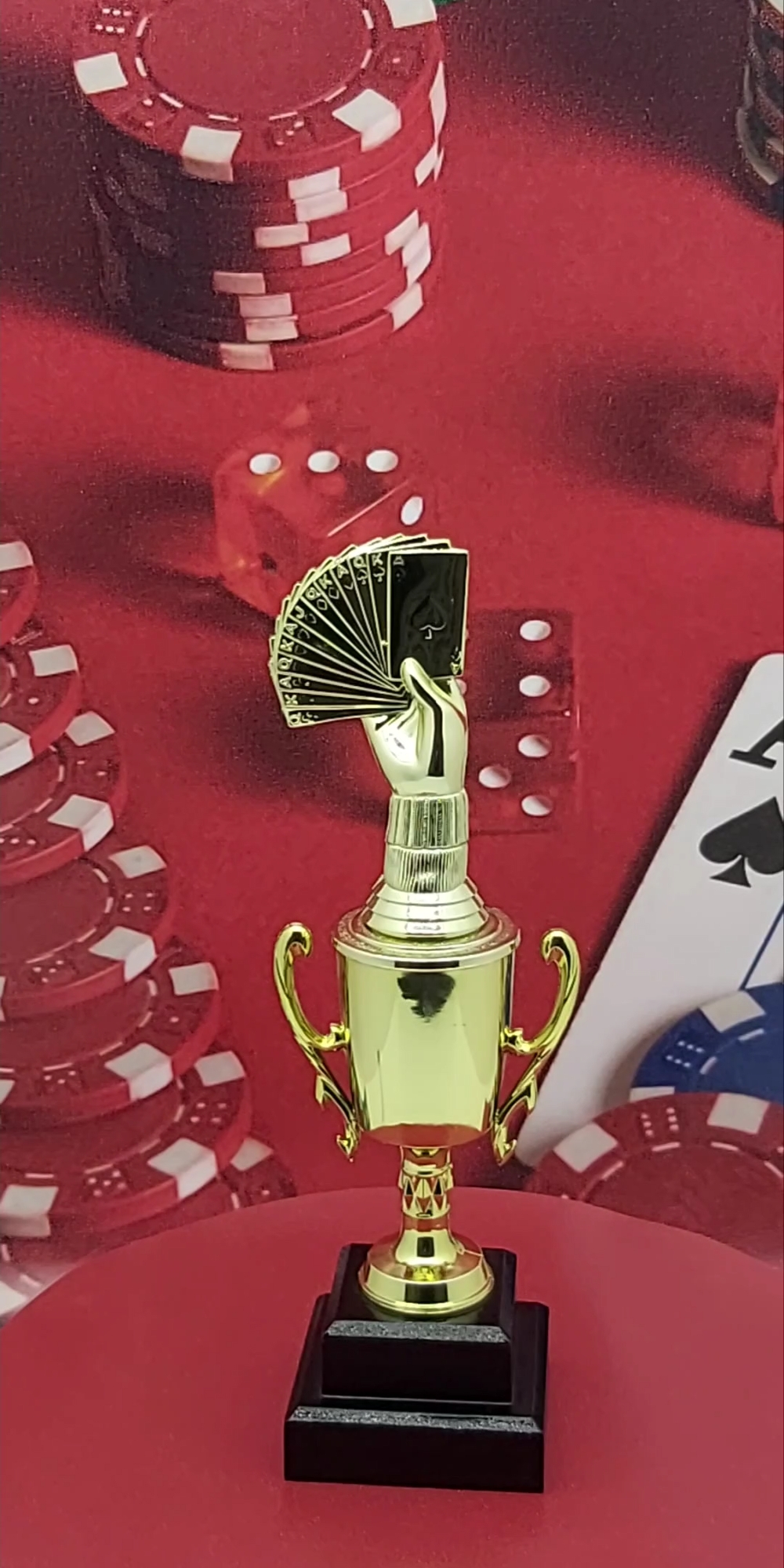 Cards Bridge Hand Trophy 275mm